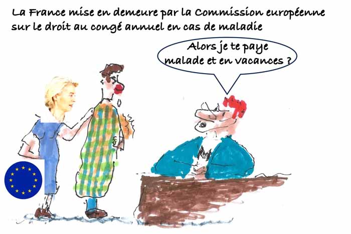 Les clés du social : La France mise en demeure par la Commission européenne sur le droit au congé annuel en cas de maladie