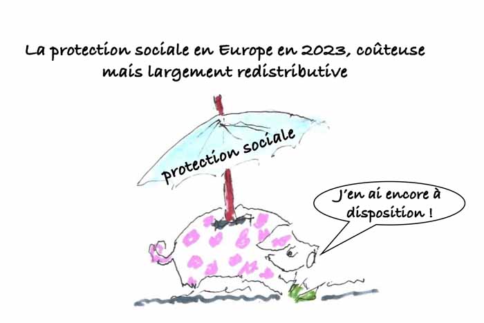 Les clés du social : La protection sociale en Europe en 2023, coûteuse mais largement redistributive 