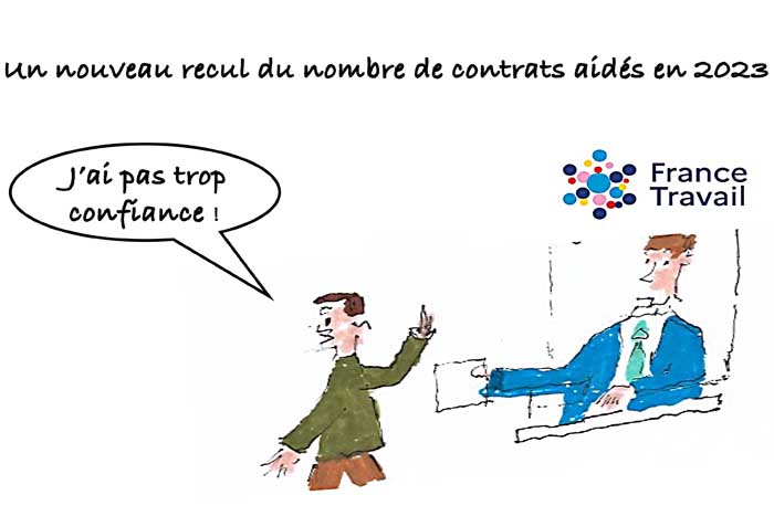 Les clés du social : Les contrats aidés en 2023, un nouveau recul des entrées